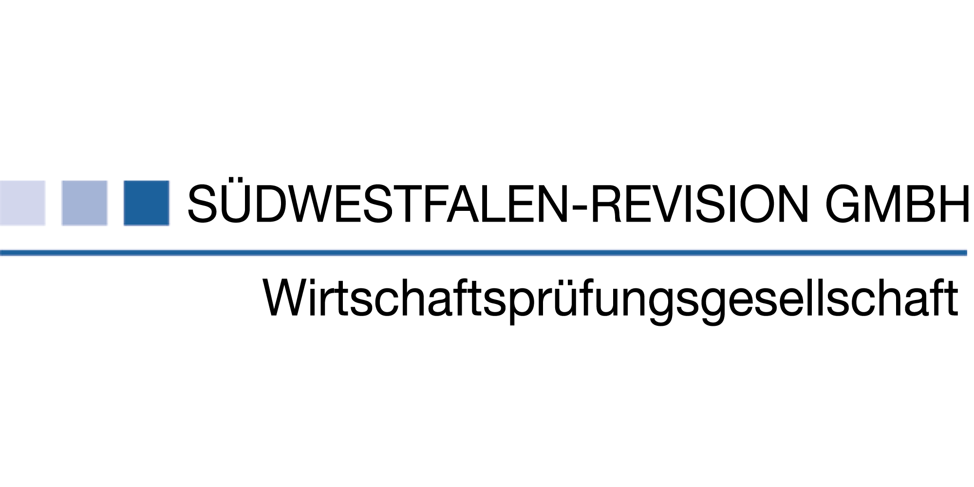 Logo der Südwestfalen-Revision GmbH in Lüdenscheid, spezialisiert auf Wirtschaftsprüfung und Finanzberatung.